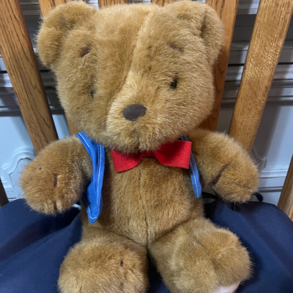 Sanrio vintage  tippy the bear 🐻 Brown Stuffed Bear/ hello kitty and friends. - Picture 2 of 7